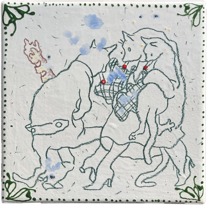 Ceramic tile by Dasha Shishkin